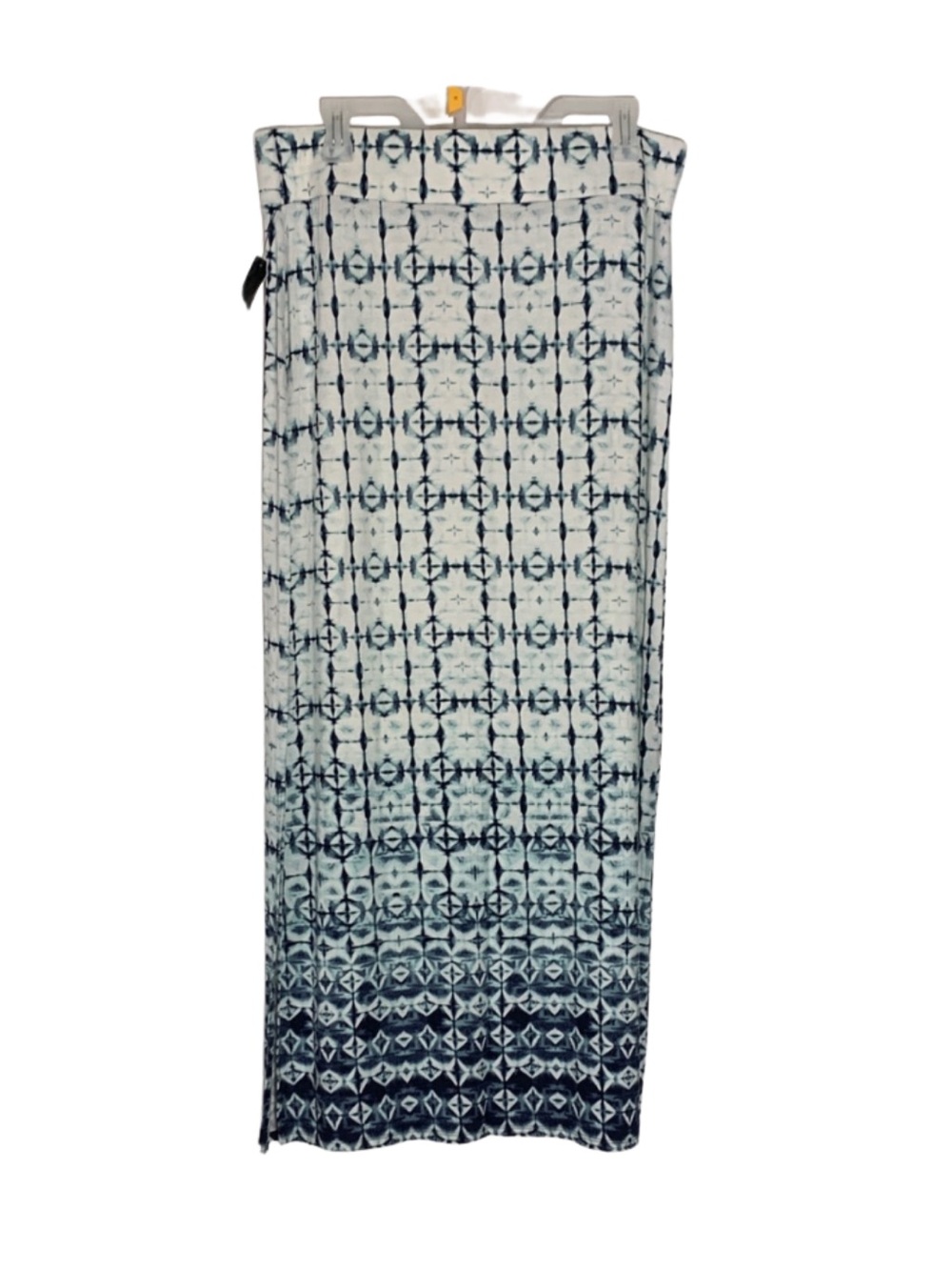 Bohemian a.n.a Navy and White Geometric Tie Dye Maxi Casual A-line Skirt Size L